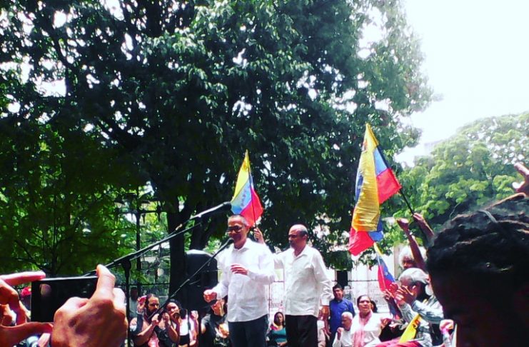 Ministro Villegas encabezó pronunciamiento del sector cultural en contra del bloqueo estadounidense